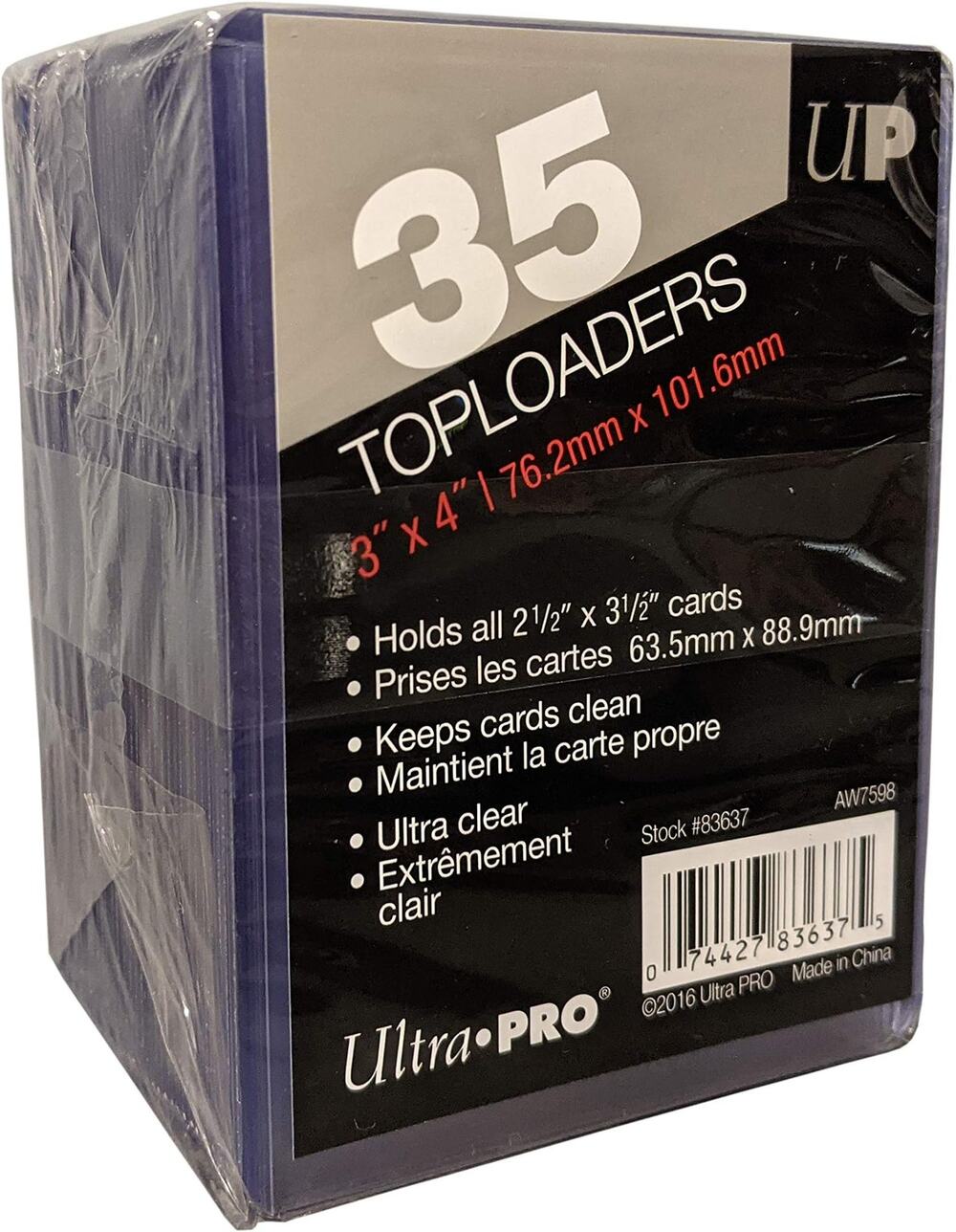 (35) Ultra-PRO 3x4 Regular 35pt Trading Card Rigid Toploaders Cases N4-3